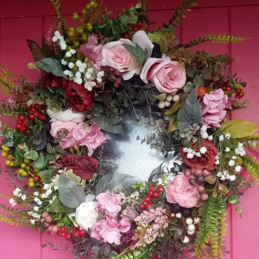 Merry Berry Faux Floral Wreath